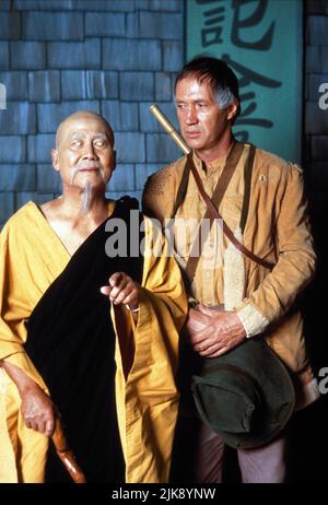 Keye Luke & David Carradine Television: Kung Fu: The Legend Continues (1993)   Director: Jorge Montesi, Paul Shapiro 27 January 1993   **WARNING** This Photograph is for editorial use only and is the copyright of WARNER BROS and/or the Photographer assigned by the Film or Production Company and can only be reproduced by publications in conjunction with the promotion of the above Film. A Mandatory Credit To WARNER BROS is required. The Photographer should also be credited when known. No commercial use can be granted without written authority from the Film Company. Stock Photo