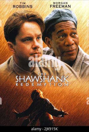 Tim Robbins & Morgan Freeman Poster Film: The Shawshank Redemption (USA 1994) Characters: Andy Dufresne, Ellis Boyd 'Red' Redding  / Literaturverfilmung Nach Der Novelle 'Frühlingserwachen: Pin-Up' (Based On The Novella 'Rita Hayworth And Shawshank Redemption' By Stephen King) Director: Frank Darabont 10 September 1994   **WARNING** This Photograph is for editorial use only and is the copyright of COLUMBIA and/or the Photographer assigned by the Film or Production Company and can only be reproduced by publications in conjunction with the promotion of the above Film. A Mandatory Credit To COLUM Stock Photo