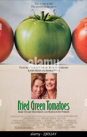 Movie Poster Film: Fried Green Tomatoes At The Whistle Stop Cafe (1991)   Director: Jon Avnet 27 December 1991   **WARNING** This Photograph is for editorial use only and is the copyright of RANK and/or the Photographer assigned by the Film or Production Company and can only be reproduced by publications in conjunction with the promotion of the above Film. A Mandatory Credit To RANK is required. The Photographer should also be credited when known. No commercial use can be granted without written authority from the Film Company. Stock Photo