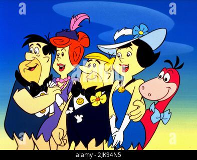 Fred Flintstone, Wilma, Barney Rubble, Betty & Dino Film: I