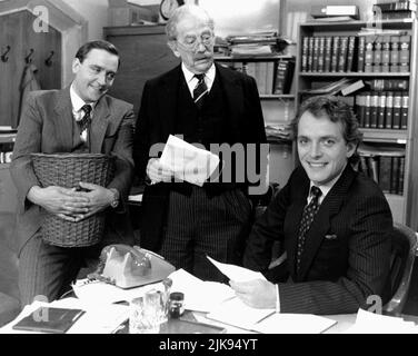 Michael Troughton, John Nettleton & Rik Mayall Television: The New Statesman (1991) Characters: Piers Fletcher-Dervish,Sir Stephen Baxter (5 episodes, 1987-1989) & Alan B'Stard  Director: Laurence Marks, Maurice Gran 13 January 1991   **WARNING** This Photograph is for editorial use only and is the copyright of YORKSHIRE TELEVISION and/or the Photographer assigned by the Film or Production Company and can only be reproduced by publications in conjunction with the promotion of the above Film. A Mandatory Credit To YORKSHIRE TELEVISION is required. The Photographer should also be credited when k Stock Photo