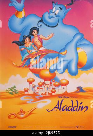 ALADDIN, PRINCESS JASMINE, THE GENIE, ALADDIN, 1992 Stock Photo - Alamy