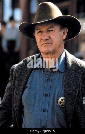 Gene Hackman Film: Unforgiven (USA 1992) Characters: Little Bill Daggett  Director: Clint Eastwood 03 August 1992   **WARNING** This Photograph is for editorial use only and is the copyright of WARNER BROS. and/or the Photographer assigned by the Film or Production Company and can only be reproduced by publications in conjunction with the promotion of the above Film. A Mandatory Credit To WARNER BROS. is required. The Photographer should also be credited when known. No commercial use can be granted without written authority from the Film Company. Stock Photo