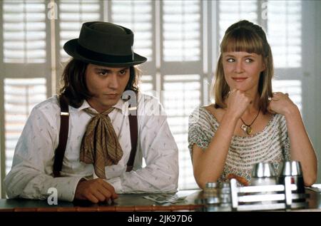 Johnny Depp & Mary Stuart Masterson Film: Benny & Joon (1993) Characters: Sam, Juniper 'Joon' Pearl  Director: Jeremiah S. Chechik 16 April 1993   **WARNING** This Photograph is for editorial use only and is the copyright of METRO and/or the Photographer assigned by the Film or Production Company and can only be reproduced by publications in conjunction with the promotion of the above Film. A Mandatory Credit To METRO is required. The Photographer should also be credited when known. No commercial use can be granted without written authority from the Film Company. Stock Photo