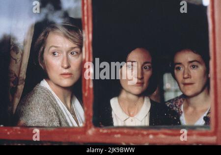 Meryl Streep, Brid Brennan, Sophie Thompson Film: Dancing At Lughnasa (1998) Characters: Kate 'Kit' Mundy,Agnes 'Aggie' Mundy,Rose 'Rosie' Mundy  Director: Pat O'Connor 04 September 1998   **WARNING** This Photograph is for editorial use only and is the copyright of CHANNEL 4 and/or the Photographer assigned by the Film or Production Company and can only be reproduced by publications in conjunction with the promotion of the above Film. A Mandatory Credit To CHANNEL 4 is required. The Photographer should also be credited when known. No commercial use can be granted without written authority fro Stock Photo