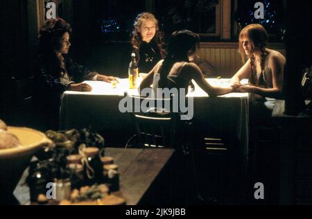 Stockard Channing, Dianne Wiest, Sandra Bullock, Nicole Kidman Film: Practical Magic (USA/AUS 1998) Characters: Aunt Frances 'Fran' Owens,Aunt Bridget 'Jet' Owens,Sally Owens,Gillian Owens  Director: Griffin Dunne 16 October 1998   **WARNING** This Photograph is for editorial use only and is the copyright of WARNER BROS. and/or the Photographer assigned by the Film or Production Company and can only be reproduced by publications in conjunction with the promotion of the above Film. A Mandatory Credit To WARNER BROS. is required. The Photographer should also be credited when known. No commercial Stock Photo