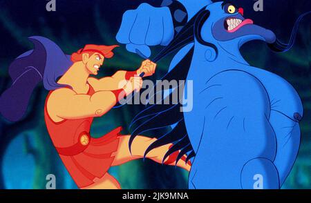 Hercules & Hades Film: Hercules (1997) Characters: Hercules &  Director: Ron Clements, John Musker 14 June 1997   **WARNING** This Photograph is for editorial use only and is the copyright of DISNEY and/or the Photographer assigned by the Film or Production Company and can only be reproduced by publications in conjunction with the promotion of the above Film. A Mandatory Credit To DISNEY is required. The Photographer should also be credited when known. No commercial use can be granted without written authority from the Film Company. Stock Photo