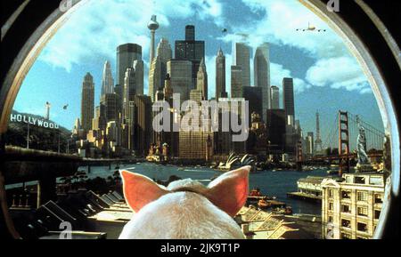 BABE: PIG IN THE CITY French poster for 1998 Universal film Stock