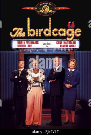 Nathan Lane, Robin Williams, Gene Hackman & Dianne Wiest Film: The Birdcage (1998) Characters: Albert Goldman, Armand Goldman, Sen. Kevin Keeley, Louise Keeley  Director: Mike Nichols 08 March 1996   **WARNING** This Photograph is for editorial use only and is the copyright of UNITED and/or the Photographer assigned by the Film or Production Company and can only be reproduced by publications in conjunction with the promotion of the above Film. A Mandatory Credit To UNITED is required. The Photographer should also be credited when known. No commercial use can be granted without written authorit Stock Photo
