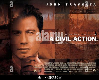 John Travolta Film: A Civil Action (1995) Characters: Jan Schlichtmann  Director: Steven Zaillian 25 December 1998   **WARNING** This Photograph is for editorial use only and is the copyright of PARAMOUNT and/or the Photographer assigned by the Film or Production Company and can only be reproduced by publications in conjunction with the promotion of the above Film. A Mandatory Credit To PARAMOUNT is required. The Photographer should also be credited when known. No commercial use can be granted without written authority from the Film Company. Stock Photo