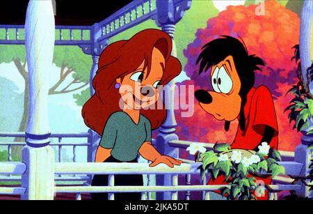 Roxanne & Max Film: A Goofy Movie (1995) Characters: Roxanne & Max  Director: Kevin Lima 07 April 1995   **WARNING** This Photograph is for editorial use only and is the copyright of DISNEY and/or the Photographer assigned by the Film or Production Company and can only be reproduced by publications in conjunction with the promotion of the above Film. A Mandatory Credit To DISNEY is required. The Photographer should also be credited when known. No commercial use can be granted without written authority from the Film Company. Stock Photo