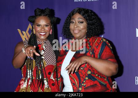 LOS ANGELES - JUL 31:  Tabitha Brown, Loni Love at the Heirs of Afrika 5th Annual International Women of Power Awards at the Sheraton Grand Hotel on July 31, 2022 in Los Angeles, CA Stock Photo