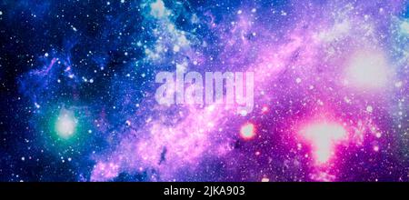 Galaxy and light. Planets, stars and galaxies in outer space showing the beauty of space exploration. The elements of this image furnished by NASA. Stock Photo