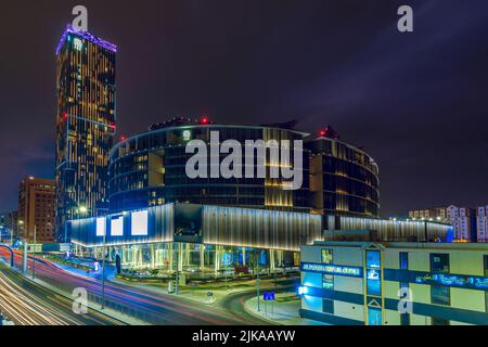 Banyan Tree Doha Building at la Cigale Mushaireb Doha, Qatar Stock Photo