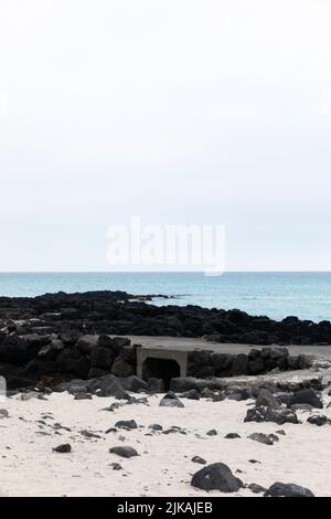 Gwakji Beach in Jeju Island of Korea Stock Photo