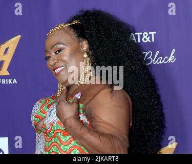 LOS ANGELES - JUL 31:  Koshie Mills at the Heirs of Afrika 5th Annual International Women of Power Awards at the Sheraton Grand Hotel on July 31, 2022 in Los Angeles, CA (Photo by Katrina Jordan/Sipa USA) Stock Photo