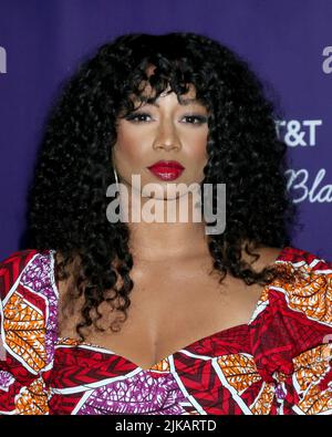 LOS ANGELES - JUL 31:  Monique Coleman at the Heirs of Afrika 5th Annual International Women of Power Awards at the Sheraton Grand Hotel on July 31, 2022 in Los Angeles, CA (Photo by Katrina Jordan/Sipa USA) Stock Photo