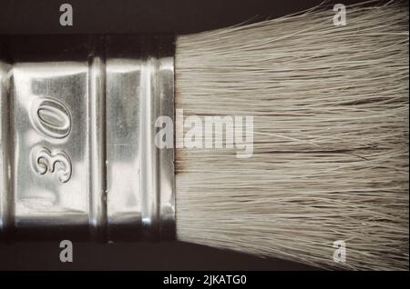 paintbrush with size number Stock Photo