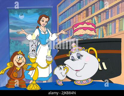 Lumiere, Belle, Cogsworth, Mrs. Potts & Chip Film: Belle'S Tale Of ...