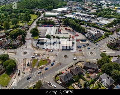 Aerial View Of the Smallthorne Roundabout Roadwork Chaos 2022 August ...