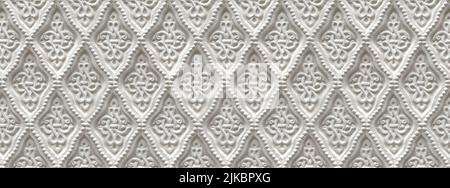 patterns on a white stone background Stock Photo