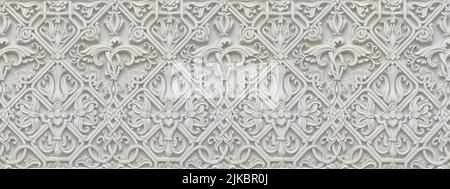patterns on a white stone background Stock Photo