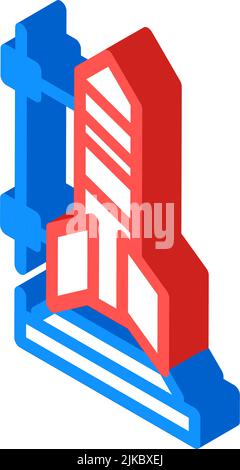 rocket science isometric icon vector illustration Stock Vector