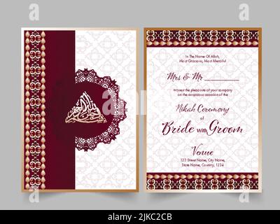 Islamic wedding ceremony Stock Vector Images - Alamy