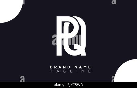 PQ Alphabet letters Initials Monogram logo Stock Vector