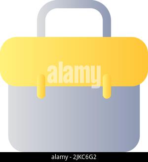 Business case flat gradient color ui icon Stock Vector