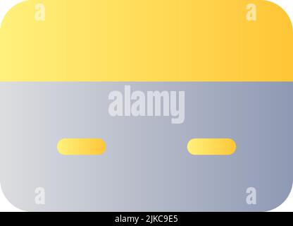 Payment card flat gradient color ui icon Stock Vector