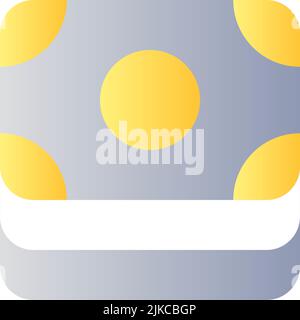 Cash flat gradient color ui icon Stock Vector