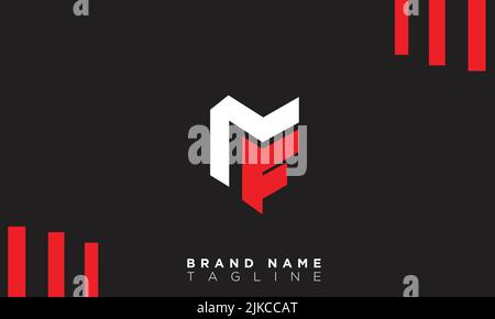 MF Alphabet letters Initials Monogram logo Stock Vector