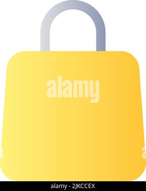 Shopping bag flat gradient color ui icon Stock Vector Image & Art - Alamy