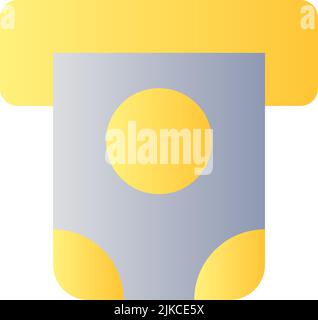 Money dispenser flat gradient color ui icon Stock Vector