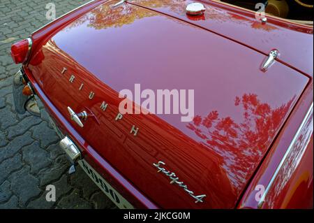 04 Mar 2012 vintage car in car rally Mumbai, Fort Horniman circle, Maharashtra  India Stock Photo