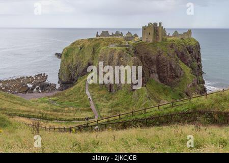The castle of Dunbar in Scotland, Great Britain Stock Photo