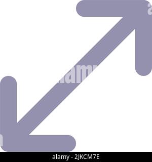 Enlarge flat color ui icon Stock Vector