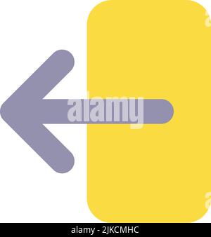 Export data flat color ui icon Stock Vector