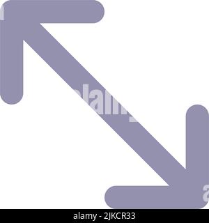 Expand flat color ui icon Stock Vector