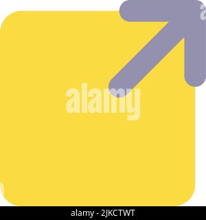 Resize flat color ui icon Stock Vector