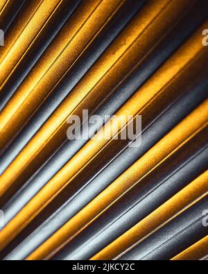 Metallic plate texture. Diagonal silver grey stripes wallpaper banner design. Corrugated metal plate background. Stock Photo
