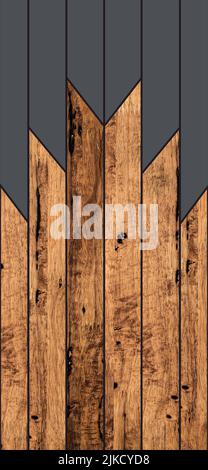 Printable wooden modern laminate door skin design and background wall paper Stock Photo