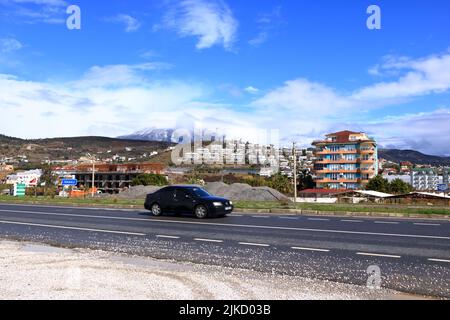 View to the hills near Alanya in Turkey Stock Photo