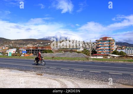 View to the hills near Alanya in Turkey Stock Photo