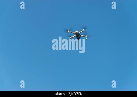 Drone in the air Stock Photo