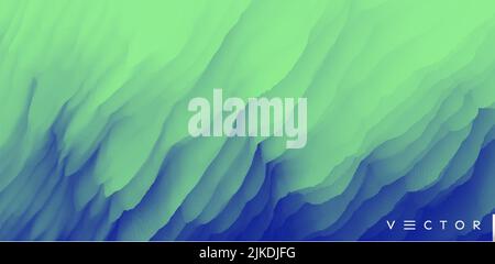 Abstract background with dynamic effect. Creative design poster with vibrant gradients. Vector Illustration for advertising, marketing, presentation. Stock Vector