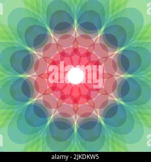 Abstract background with transparent colorful circles and ovals. Vector illustration for print, textile, fabric, package, wrapping or cover. Stock Vector