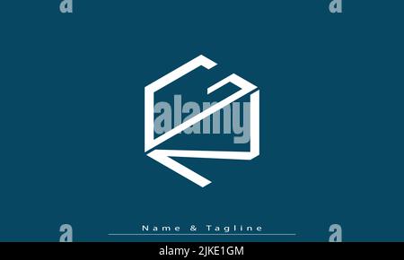Alphabet letters Initials Monogram logo GN , NG Stock Vector