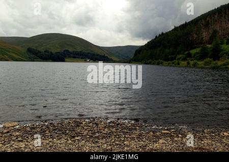 Scottish loch, St Mary's Loch, a freshwater loch in the Scottish Borders, between Selkirk and Moffat, Scotland, UK Stock Photo